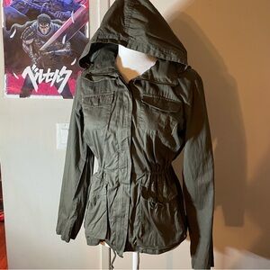Iris utility jacket cinched waist army style
